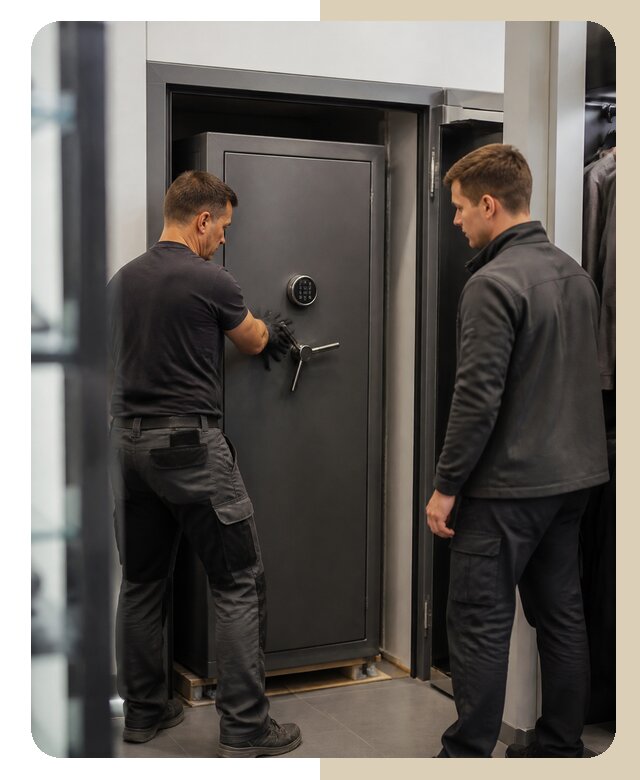 Установка сейфа в магазине в Химках по цене от 6739 р. | Дверной